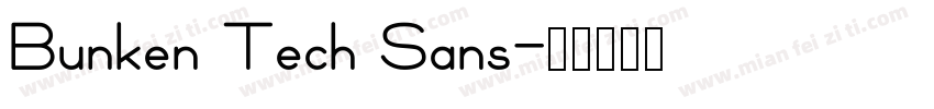 Bunken Tech Sans字体转换